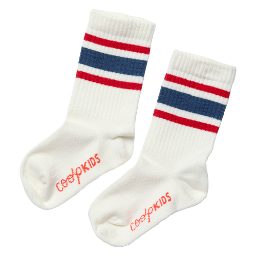 Scooter Tube Sock - Red Blue Stripe