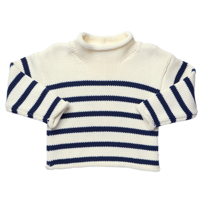 Classic Sweater - Navy Stripe