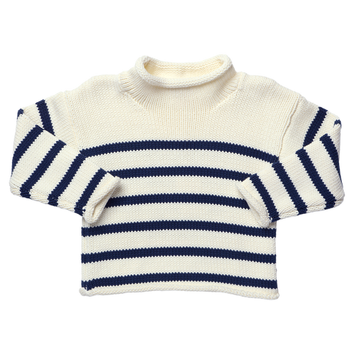 Classic Sweater - Navy Stripe