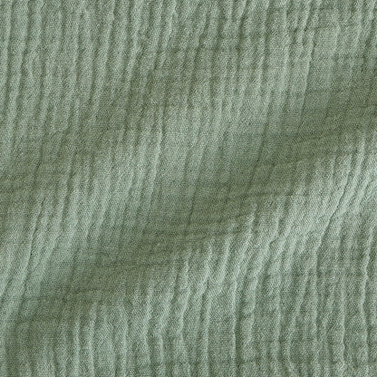 Soft Jade Cotton Crinkle Dress