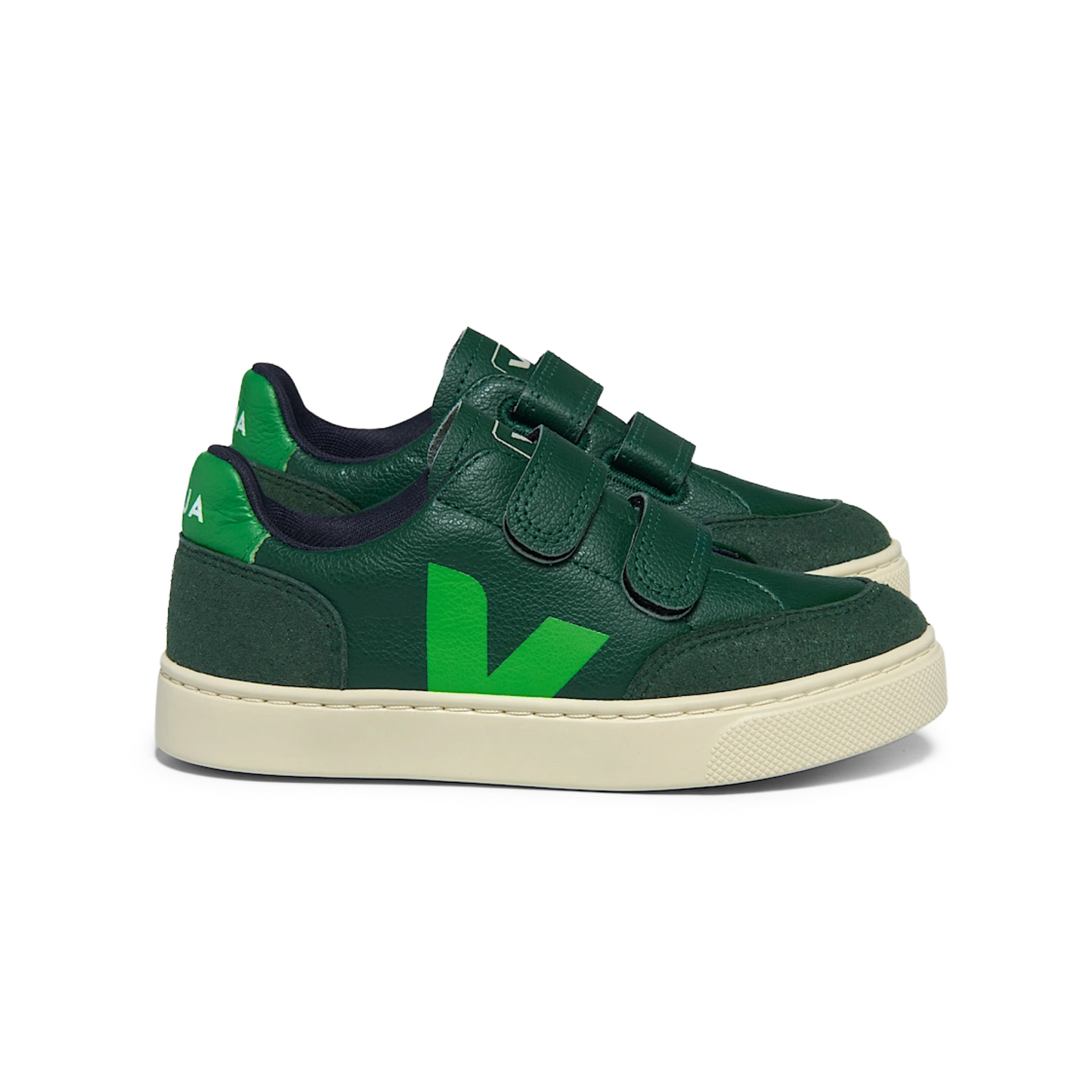 Veja V-12 Velcro Leather - Poker Absinthe