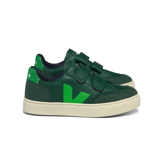 Veja V-12 Velcro Leather - Poker Absinthe