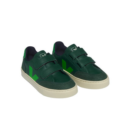 Veja V-12 Velcro Leather - Poker Absinthe