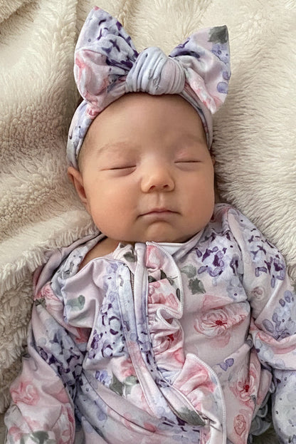 Henlee's Hydrangea Large Bow Headwrap