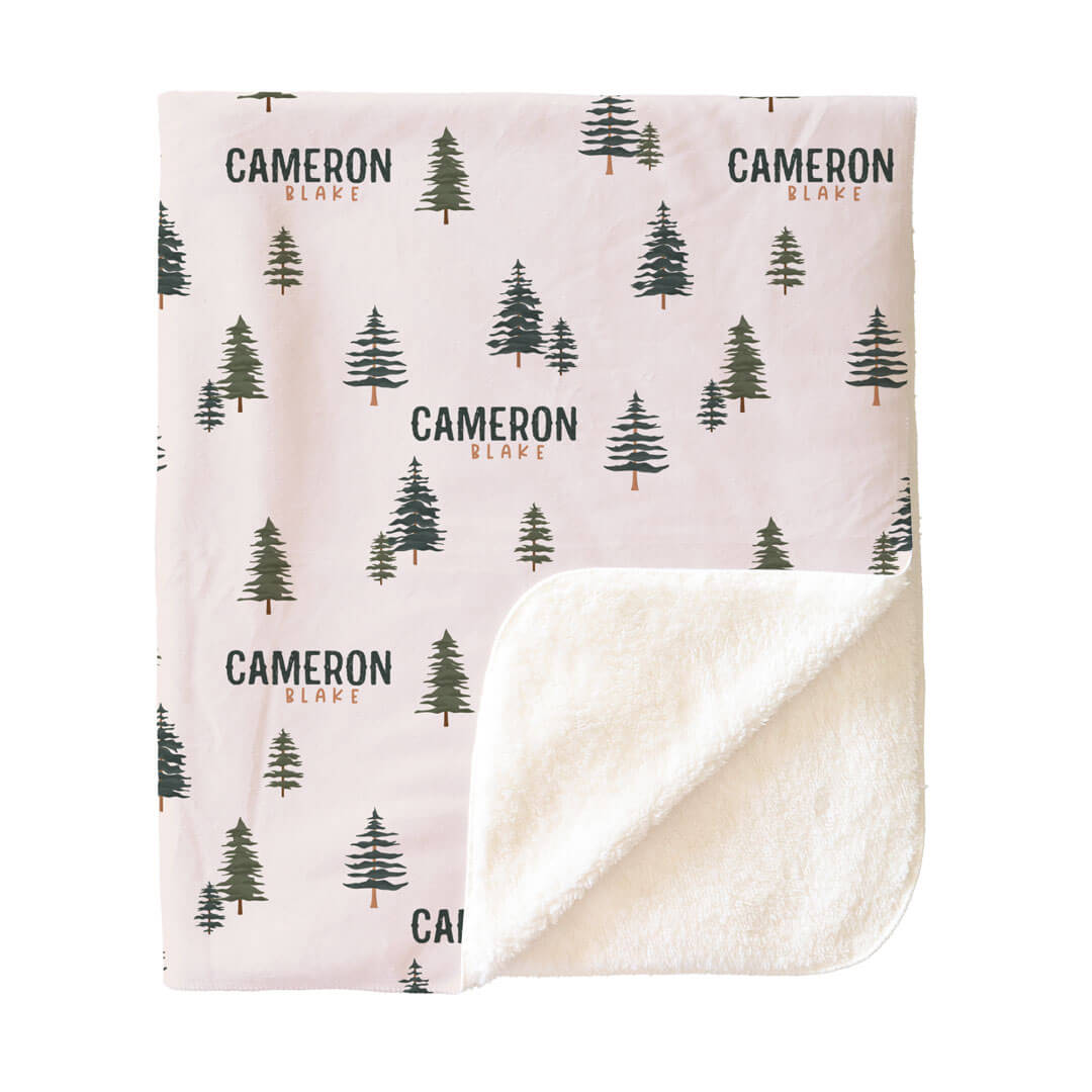Evergreen Personalized Kids Blanket