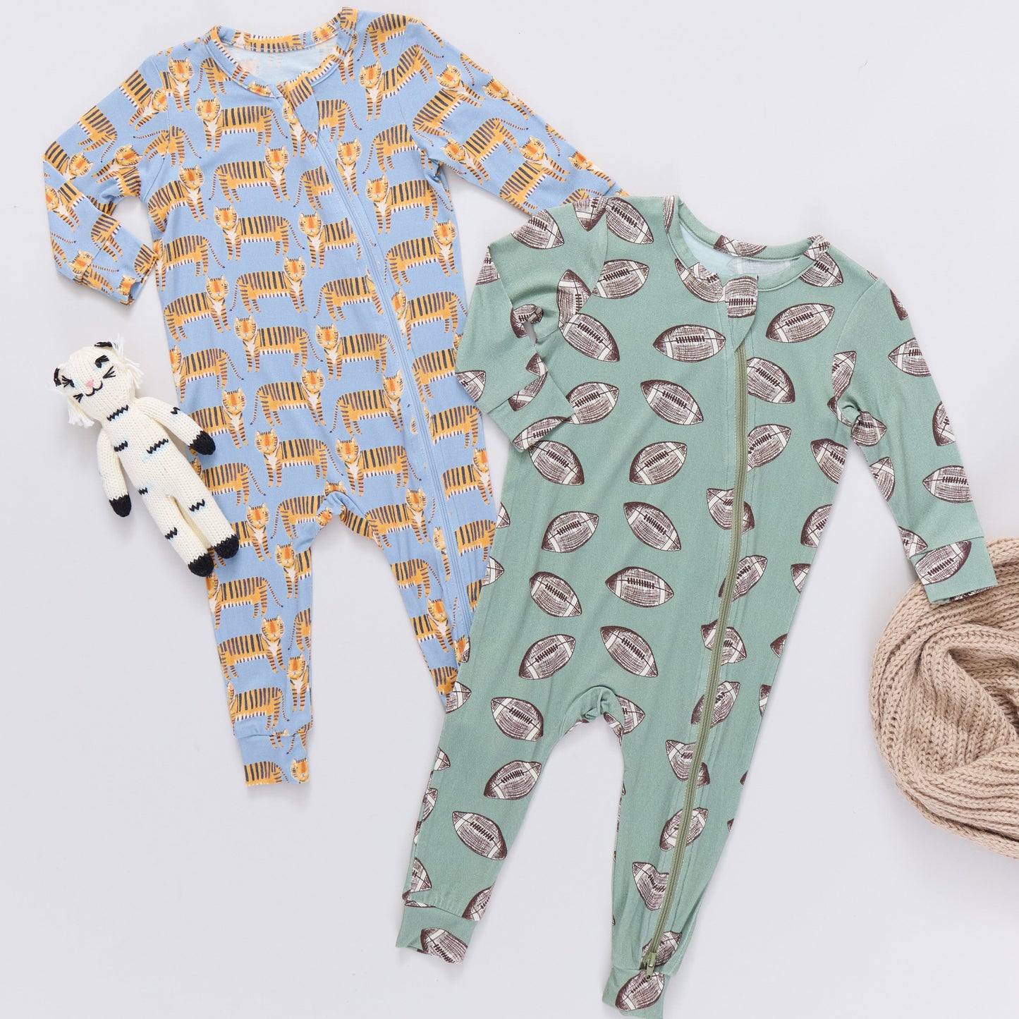 Baby Bamboo Romper - Tigers