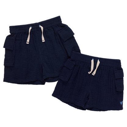 Baby Boys Pull On Short - Navy