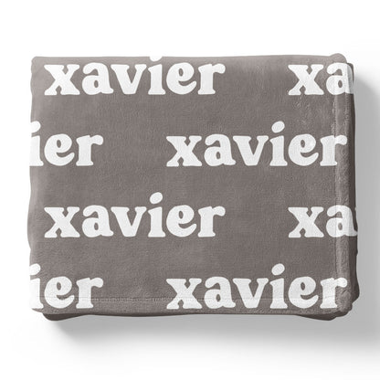 Pastel Neutrals Personalized Color Blanket