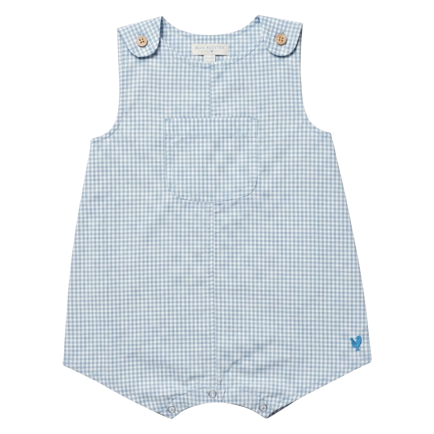 Baby Boys Noah Jumper - Light Blue Gingham