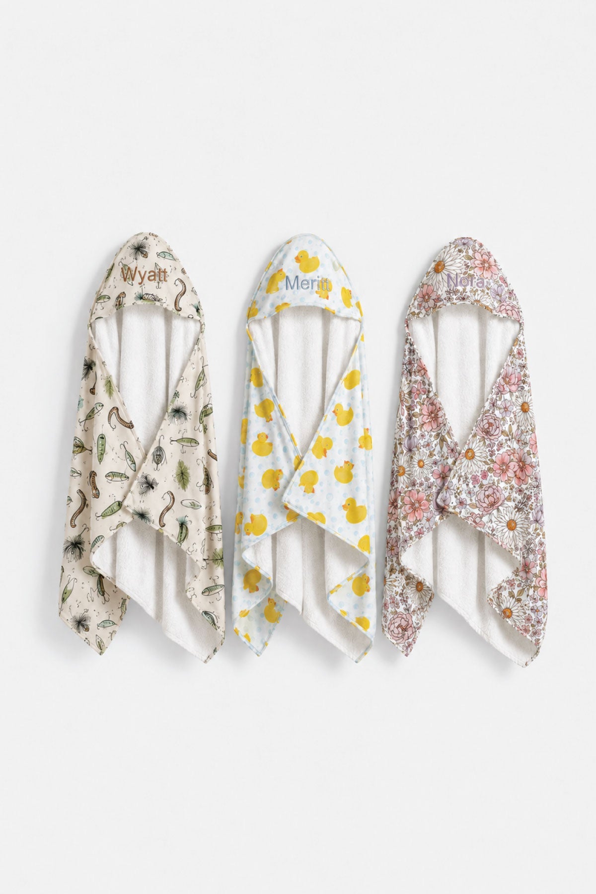 Baby Embroidered Bamboo Hooded Towels