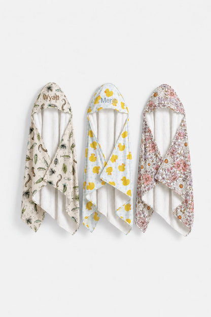 Baby Embroidered Bamboo Hooded Towels