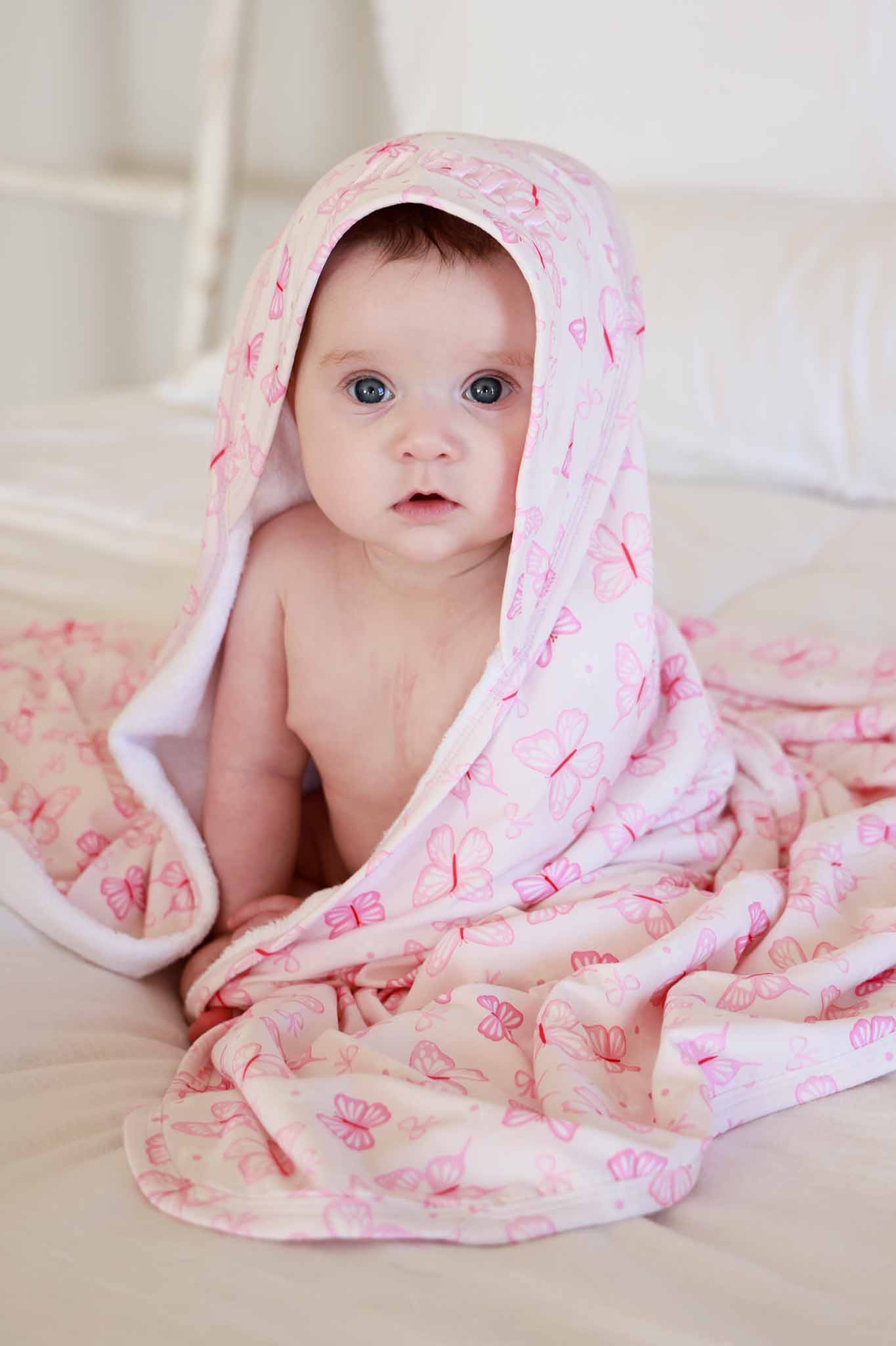 Baby Embroidered Bamboo Hooded Towels