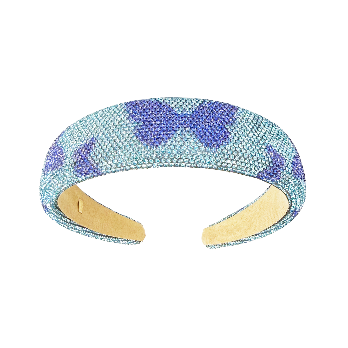 Crystalized Butterfly Headband - Blue