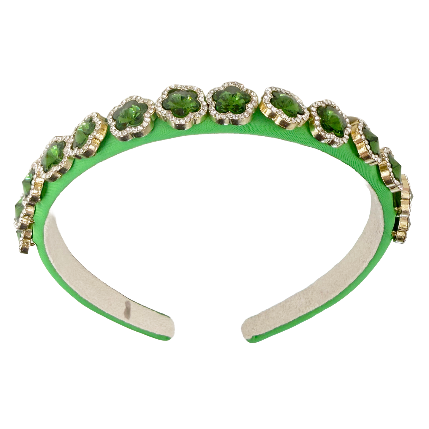 Thin Jewel Headband - Green