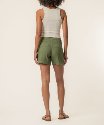 Katie Linen High Rise Short in Dill