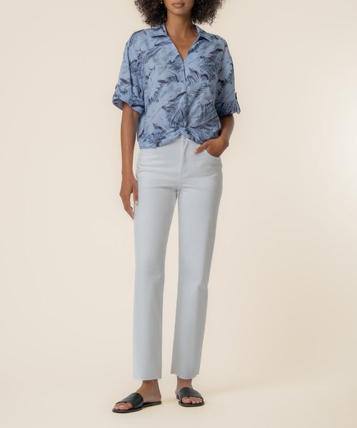 Rebel Linen Shirt in Carlisle Navy