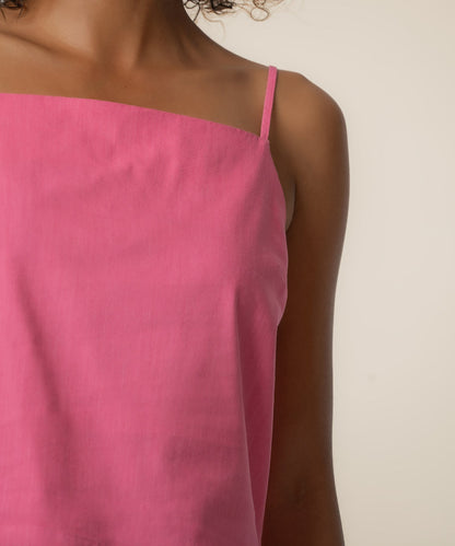 Kerri Spaghetti Strap Top in Lipstick