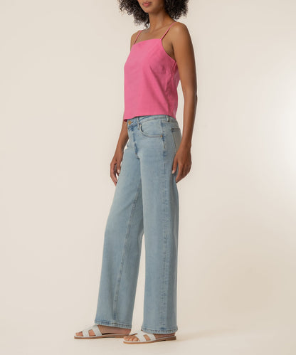 Kerri Spaghetti Strap Top in Lipstick