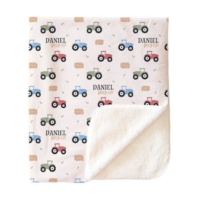 Little Farmer Personalized Kids Blanket