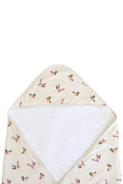 Embroidered Bamboo Hooded Towel | Little Mallard