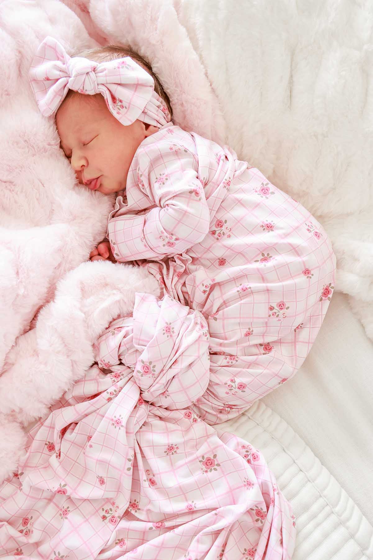 Oversized Swaddle Blanket | Primrose Plaid