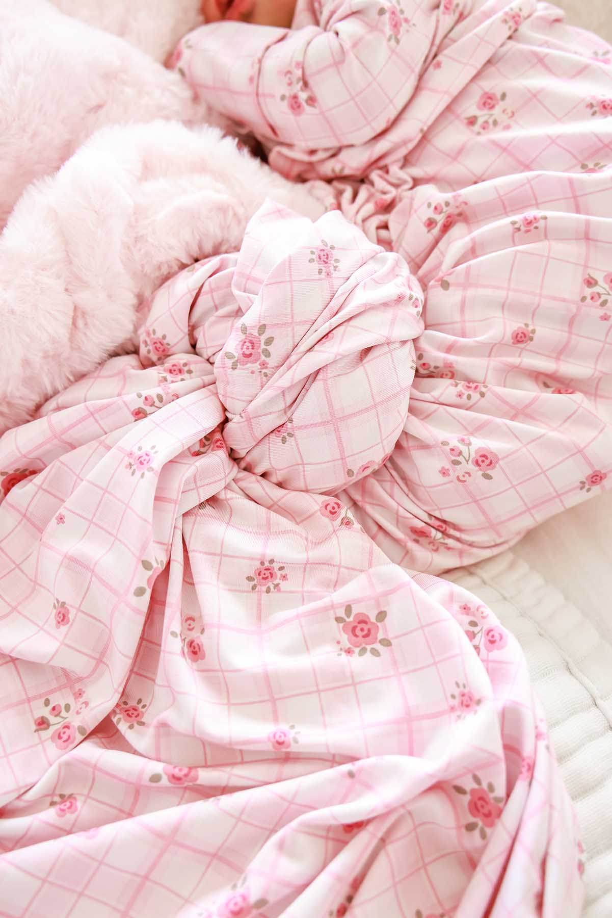 Oversized Swaddle Blanket | Primrose Plaid
