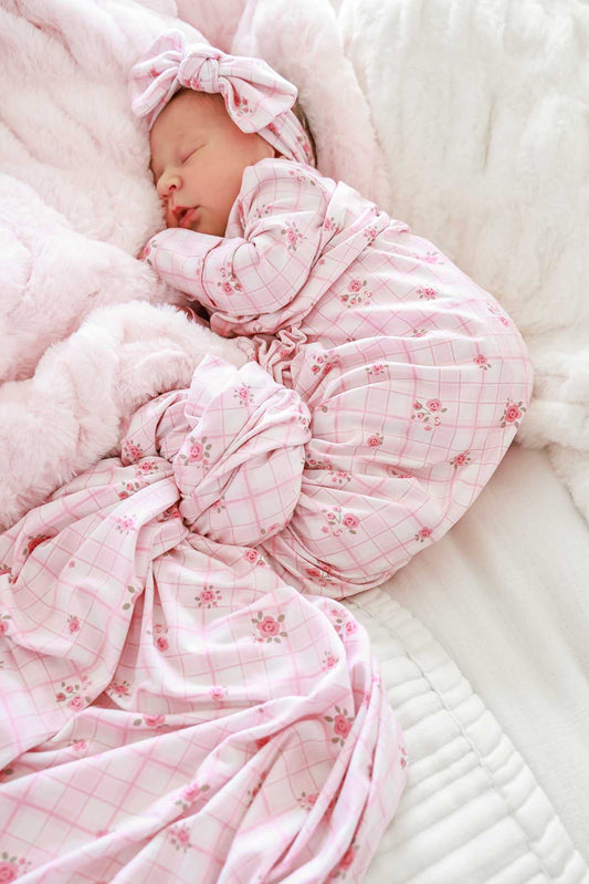 Oversized Swaddle Blanket | Primrose Plaid