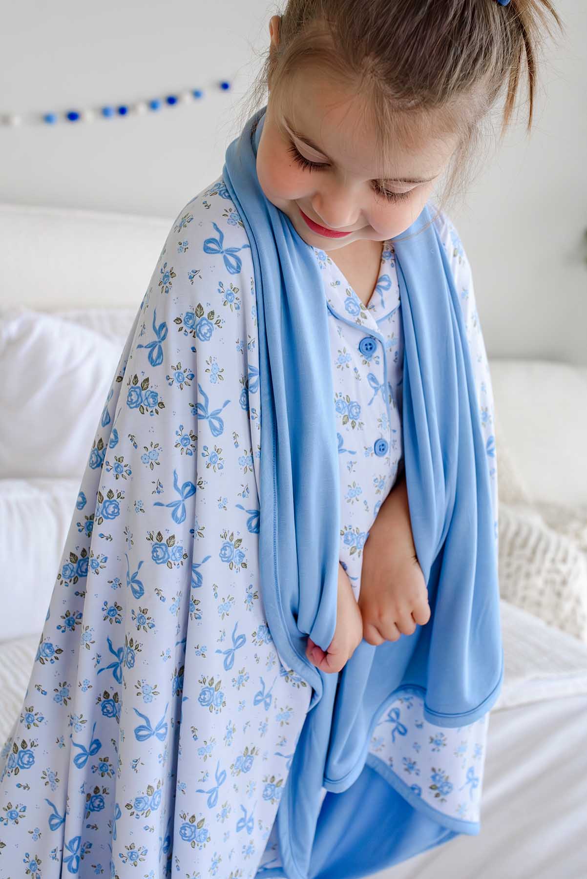 Double Sided Bamboo Blanket | Tied In Blooms