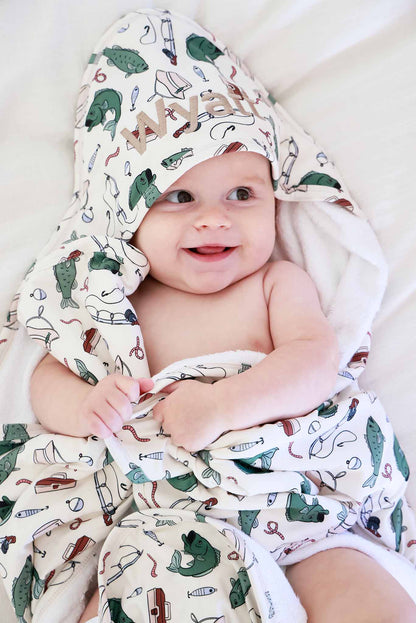 Baby Embroidered Bamboo Hooded Towels