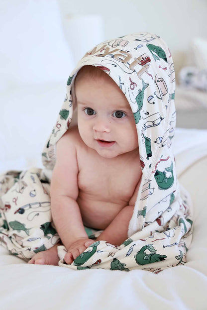 Baby Embroidered Bamboo Hooded Towels