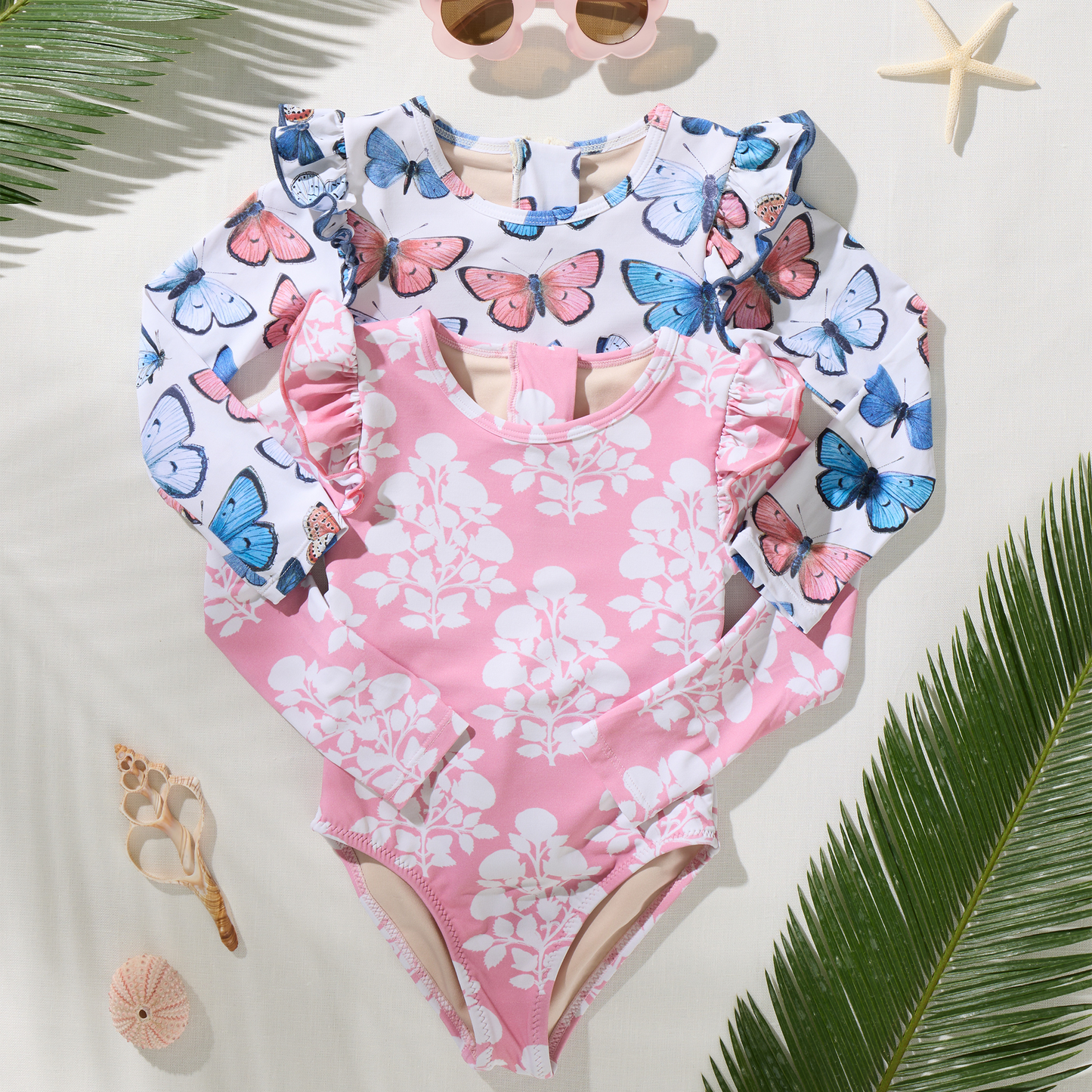 Baby Girls Rachel Suit - Vintage Butterflies