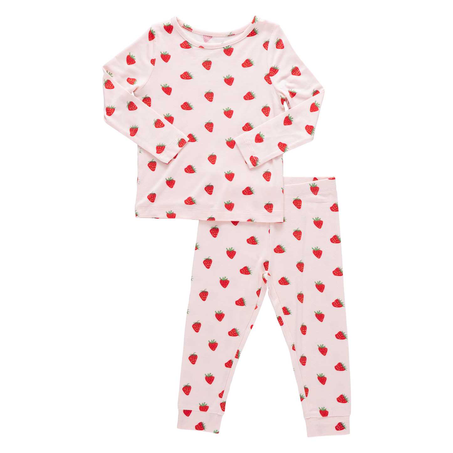 Kids Bamboo PJ Set - Strawberries
