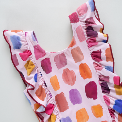 Girls Katniss Suit - Pink Paint Swatches