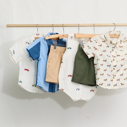 Boys Jack Shirt - Wide Cabana Stripe