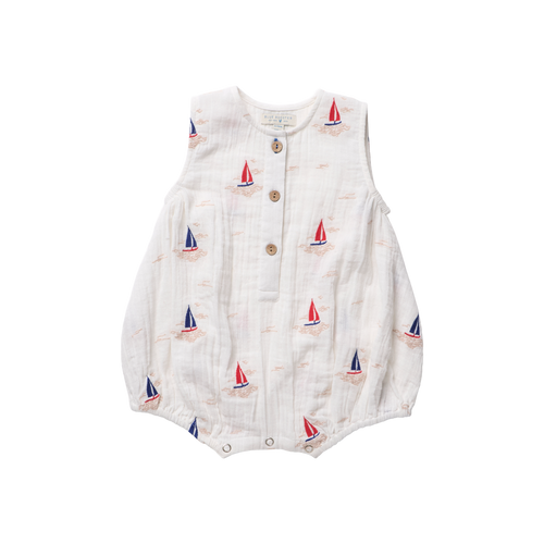 Baby Riley Jumper - Sailboat Embroidery
