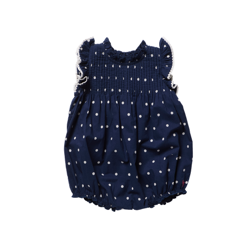 Baby Girls Jaipur Bubble - Navy Dot