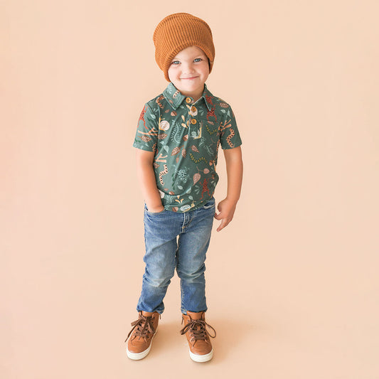 Hawthorne Collared Henley Top