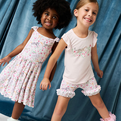 Lyra Ruffled Picot Twirl Dress