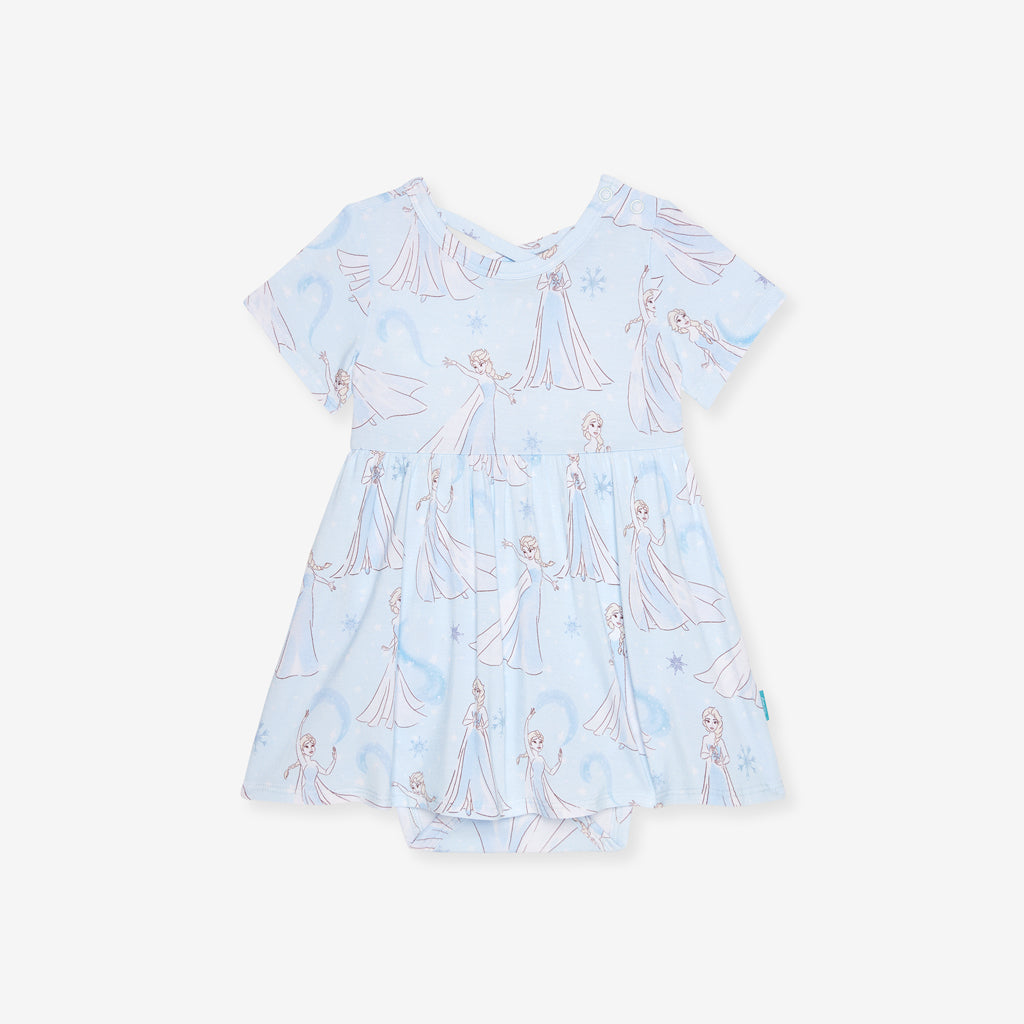 Disney Let It Go Criss-Cross Twirl Bodysuit Dress