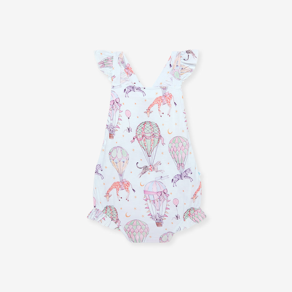 Seraphina Ruffled Strap Bubble Romper