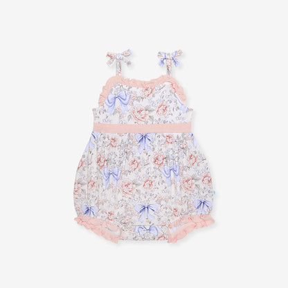 Agatha Sleeveless Bow Bubble Romper