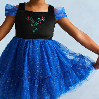 Disney Frozen Anna Velour Petticoat Dress