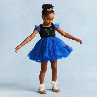 Disney Frozen Anna Velour Petticoat Dress