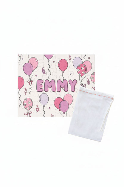 Kids Personalized 30 Piece Puzzle | Party Time Pink