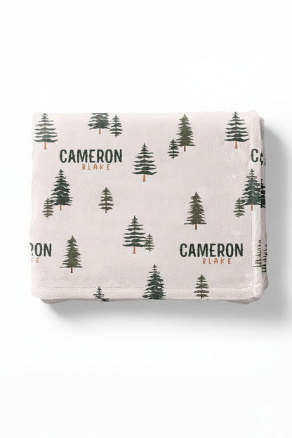 Evergreen Personalized Kids Blanket