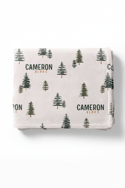 Evergreen Personalized Kids Blanket