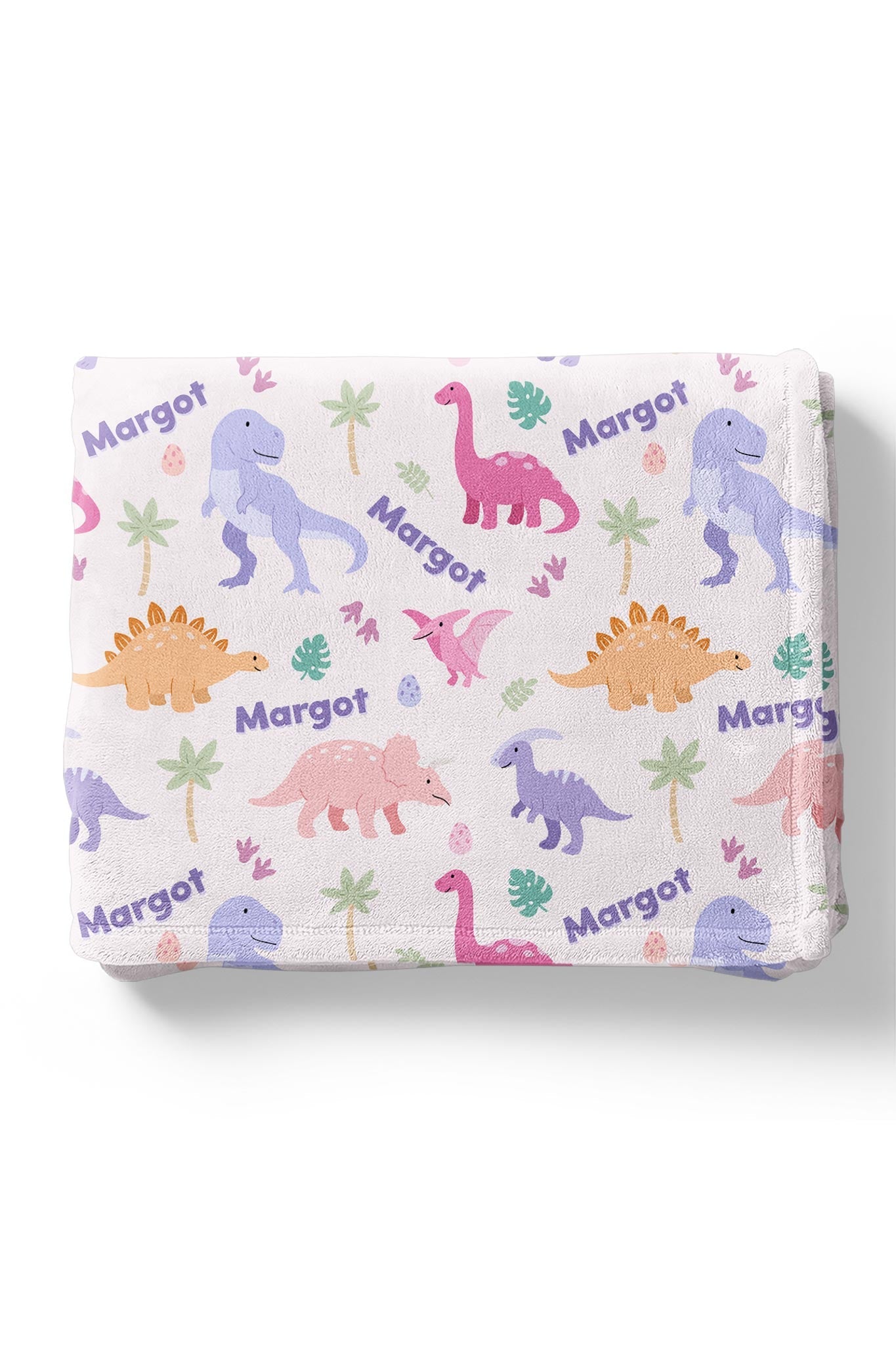 Personalized Kids Blanket | Little Fossil Pink