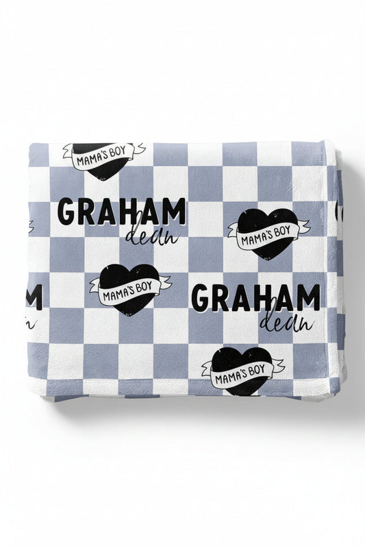 Mama's Boy Personalized Kids Blanket