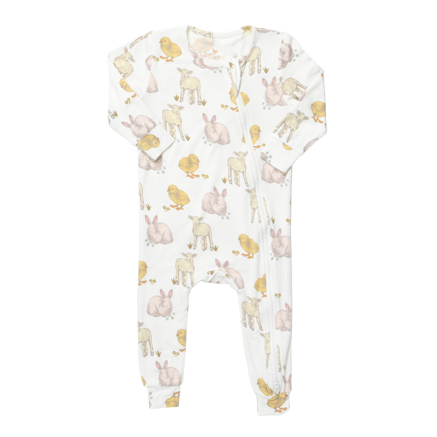 Baby Bamboo Romper - Easter Friends