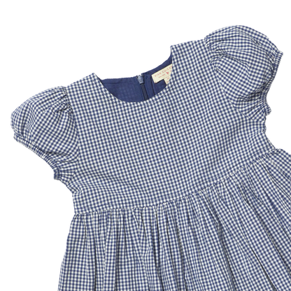 Girls Breyton Dress - Navy Gingham